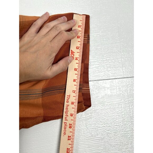 Geoffrey Beene Plaid Button Up Short Sleeve Casual Shirt Size XXL Read Notes - Picture 12 of 16